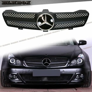 Fit BENZ 05-08 W219 CLS-Sedan Front Bumper Grille- Matte Black B-SL DMK1 Look - Bild 1 von 3