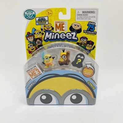 Despicable Me Mineez 3 pk Series 1 Surf Up Cro Minion Mini Hidden Figure Mini - Image 1 of 4
