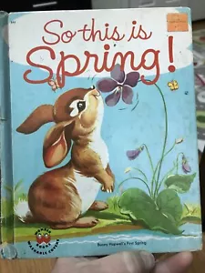 Sehr guter Zustand 1954 Hardcover 1. Auflage Wunderbuch also das ist Frühling Jean Fritz Rachel Dixon - Bild 1 von 6