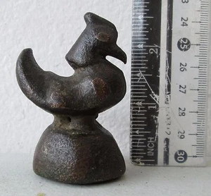 ¡ALTA CALIDAD! Pájaro Hintha de bronce antiguo peso opio 300 g - Imagen 1 de 3
