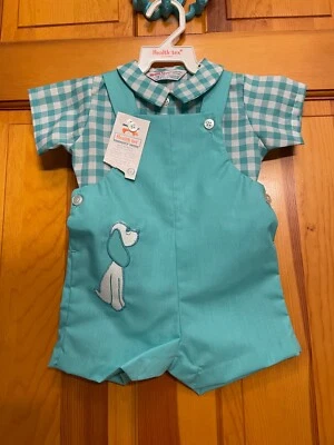 Pantalones cortos vintage Health-Tex bebé 18 meses dos piezas manga corta ¡Nuevos con etiquetas! Foto 1 de 4