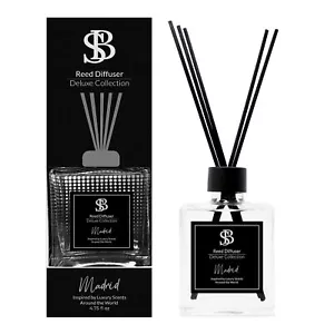 Reed Diffuser Set Deluxe Collection Madrid - Citrus Bloom Fragrance 4.75oz - Picture 1 of 1