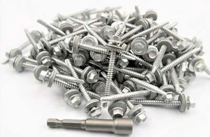 (Pack OF 400) 5.5 x 57mm Tech Screws for roofing & cladding self drill tek screw - Picture 1 of 12