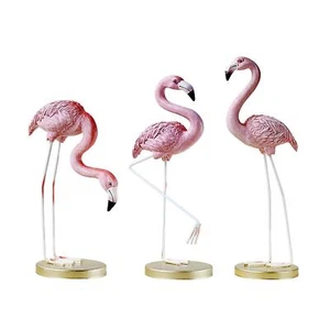 Flamingo Resin Statue Bird Sculpture Indoor Outdoor Home Garden Figurine - Picture 1 of 19