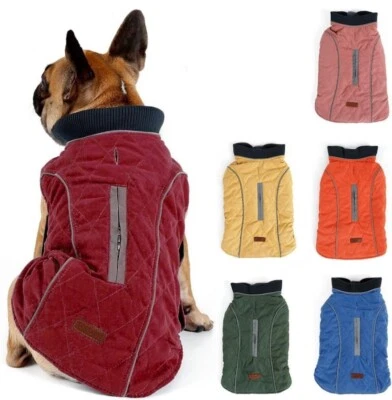 TFENG Reflective Dog Jacket, Dog Coat Warm Padded Puffer Vest   Fleece, Red S - Image 1 of 4