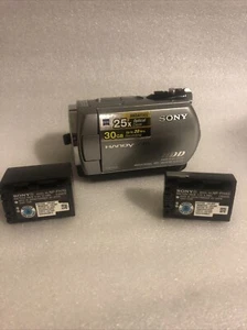 Sony DCR-SR62 Handycam Digital Camcorder Silver 25X Zoom 30GB HDD W/ 2 Batteries - Picture 1 of 17