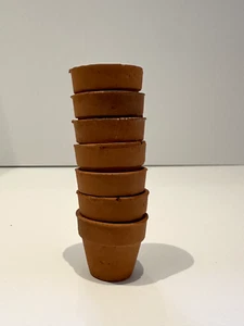 Dolls House Terracotta Flower Pots x 7 1:12 Scale (g) - Picture 1 of 2