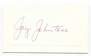 Jay Johnstone Signed Card Autographed Baseball MLB Roger Harris Collection - Picture 1 of 2