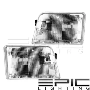 Headlamps Headlights For 1993-1997 FORD RANGER Left Right Sides Pair - Bild 1 von 2