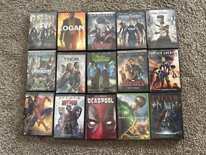 15 Comic / Superhero / Marvel DVD Movies Deadpool Antman Logan Spider-Man More++