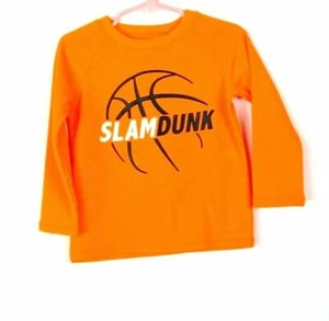 Koala Kids Shirt Thermal Orange Long Sleeves 2T Slam Dunk Graphic T Shirt BTS - Picture 1 of 5