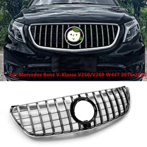 GT Stil Frontstoßstange Gitter Kühlergrill Für Mercedes Benz V-Klasse W447 16-20 - Picture 1 of 6