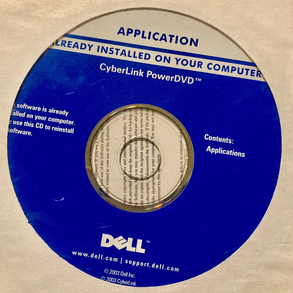 Dell CyberLink PowerDVD Software For Windows XP - Image 1 of 2