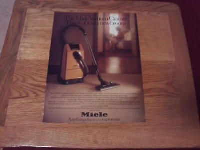 Miele  vacuum cleaner  vintage original magazine advertisement - Image 1 of 2
