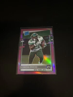 2020 Donruss Optic La’Mical Perine Rated Rookie Pink Preview Prizm 340 - Image 1 of 2