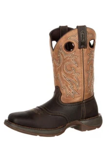 DURANGO Men's Rebel Steel Toe Waterproof Brown/Tan Western Boot (DB019) Size 9.5 - Picture 1 of 4