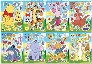 Winnie the Puuh Puzzle Aufkleber Kinder Puzzle Zum Selbermachen Spielzeug Machen Sie ein Gesicht Aufkleber - Bild 1 von 9