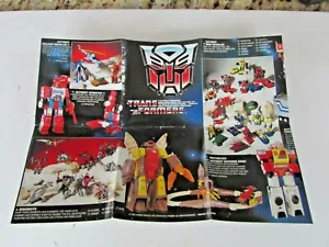 Folleto Hasbro Transformers 1985 More Than Meets the Eye Flyer L9 - Imagen 1 de 2