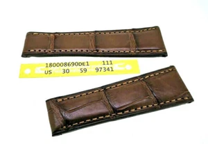 Uhrenarmband passend für Rolex Daytona echt Alligator 20mm Tabak - braun - Picture 1 of 1
