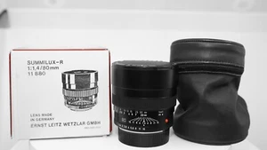 Leica SUMMILUX-R 80mm f/1.4 3 Cam Lens Boxed #3203748   GREAT BUY - Picture 1 of 14