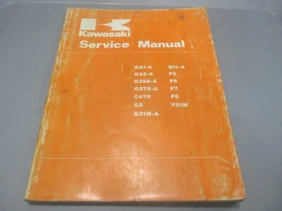 Manual de servicio Kawasaki OEM GA1-A GA2-A G3SS-A GSTR-A C4TR G5 F5 F6 99995-201 Foto 1 de 3