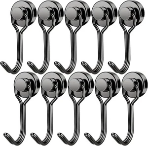 30 Pfund Magnethaken Schwerlast Magnet Drehhaken Cruise Schwarz Stark 10er Pack - Bild 1 von 7