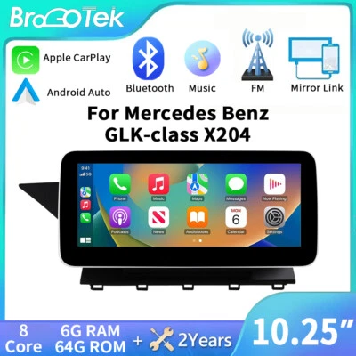 10,25" Android 14 Carplay Für Benz GLK Klasse X204 AutoRadio GPS BT5.0  8 Kern - Bild 1 von 4