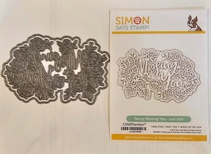 Simon Says Stamp Stamptember 2019 Fancy Missing You Craft Die - Picture 1 of 3