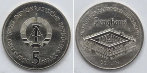DDR 5 Mark 1990 Neusilber Stgl. Zeughaus Berlin - Picture 1 of 1