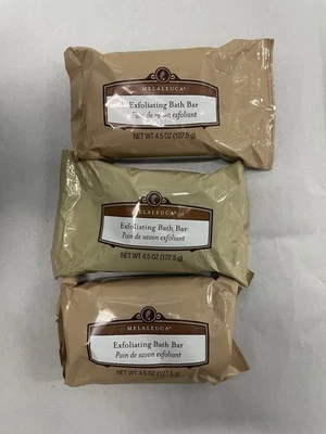 Lote de TRÊS (3) barras de sabão Melaleuca BARRA ESFOLIANTE DE BANHO CORPORAL 4,5 oz CADA - Imagem 1 de 3