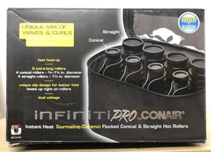 Turmalina cónica y recta Conair Infiniti Pro Hot Rollers XL Flock - Imagen 1 de 2