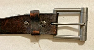 Vintage Levi's Jeans braun Echtleder Gürtel Gr. 40/100 LEVIS CHINA - Bild 1 von 6