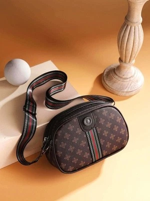 Bandolera bandolera de cuero PU para mujer - correa ajustable, cremallera, elegante Foto 1 de 4