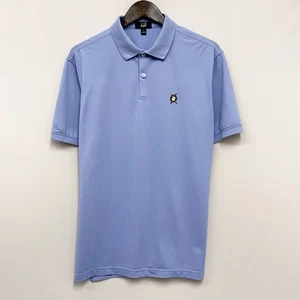 Dunhill Poloshirt Blau Redstick Golf Country Club Emblem Patch Größe Large L - Bild 1 von 7