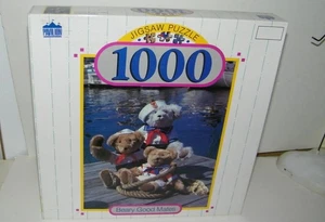 Pavilion Beary Good Mates 1000 pc Jigsaw Puzzle Brand New Sealed 1989 Vintage - Picture 1 of 3