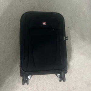 Swissgear 6283 21" Expandable Carry-On Spinner Luggage - Black - Picture 1 of 5
