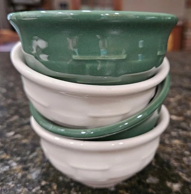 Juego de 4 cuencos pequeños LONGABERGER POTTERY Woven Traditions de 4" bayas/postres EE. UU. Foto 1 de 4