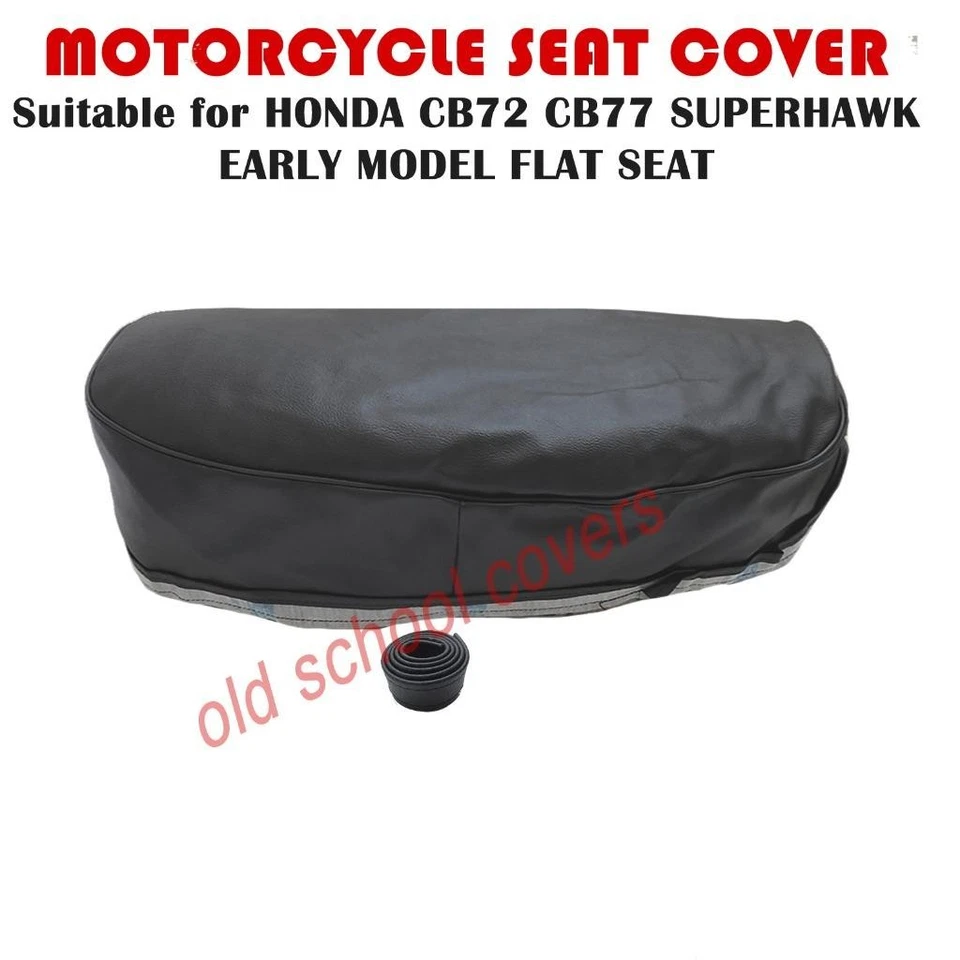FUNDA ASIENTO MOTO SE ADAPTA A HONDA CB72 CB77 SUPERHAWK MODELO PLANO TEMPRANO NEGRO #12 Foto 1 de 1