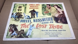 La tribu perdida ~ Media hoja original de Estados Unidos ~ Jungle Jim ~ Johnny Weissmuller ~ En muy buena condición - Imagen 1 de 21