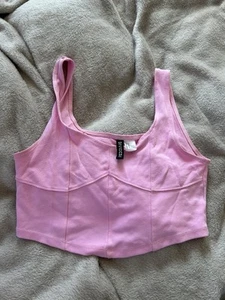 rosa crop top - Bild 1 von 2