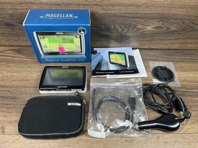 Magellan Roadmate 1470 GPS Touchscreen Navigator Tested and Working - Image 1 of 4