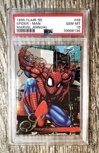 PSA 10 LOW POP 36 RARE | 1995 '95 FLAIR MARVEL ANNUAL SPIDER-MAN VARIANT #49 - Picture 1 of 2