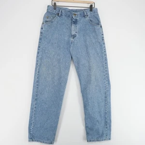 Pantalones de mezclilla Lee para hombre 31x32 azul calce suelto ropa de trabajo desgastados vintage EE. UU. - Imagen 1 de 11