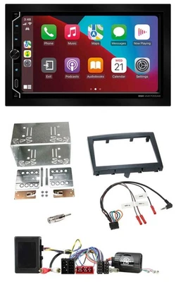 ESX 2DIN DAB USB Lenkrad Bluetooth Autoradio für Porsche Boxster 911 Cayman schw - Bild 1 von 4