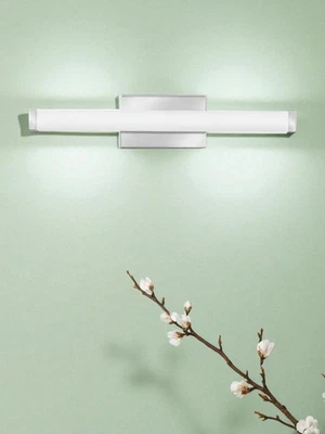 (4) Nuevo lote de luces de tocador LED Lithonia Lighting FMVCSLSL níquel cepillado Foto 1 de 3