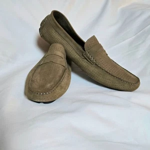 Mercanti Fiorentini 12016 Relax Herren Italienisch Hellbraun Perforiert Leder Halbschuhe 12M - Bild 1 von 8