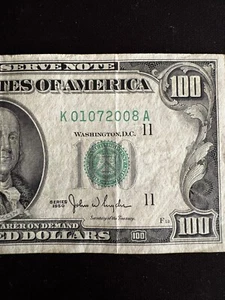 January 7, 2008, July 1, 2008 (K 01072008 A) $100 Birthday Note - Picture 1 of 4