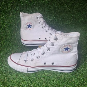 Converse Chuck Taylor All Star Hi-Top Sneaker Schuhe weiß Damen UK 4 Schnürer  - Bild 1 von 18