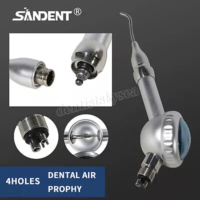 Dental Air Flow Teeth Polishing Handpiece Hygiene Prophy Unit 4 Holes B4 Tip - Image 1 of 4