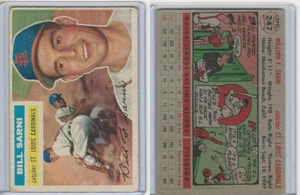 1956 Topps Baseball, #247 Bill Sarni, Cardinals - Picture 1 of 1
